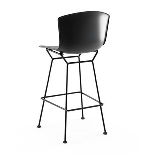 Knoll International Bertoia Plastic Barkruk - zwart - zwart - 107 cm