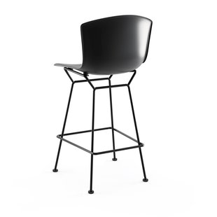 Knoll International Bertoia Plastic Barkruk - zwart - zwart - 104 cm