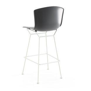 Knoll International Bertoia Plastic Barkruk - grijs - wit - 107 cm