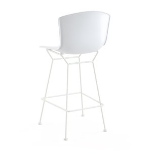 Knoll International Bertoia Plastic Barkruk - wit - wit - 104 cm