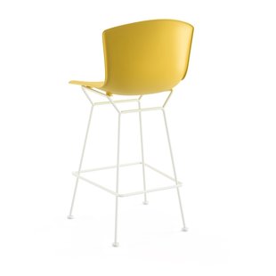 Knoll International Bertoia Plastic Barkruk - geel - wit - 104 cm