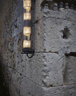 DCWéditions IN THE TUBE 100-500 wandlamp - zilver - stof goud