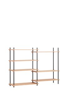 Moebe Shelving System - eiken geolied - Medium Double