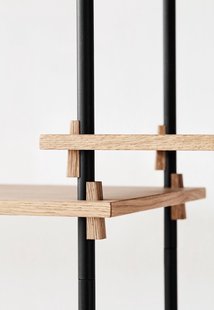 Moebe Shelving System - eiken geolied - Tall Double
