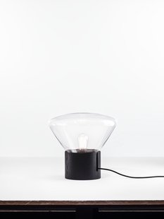 Brokis Muffin tafellamp - zwart - grijs - M