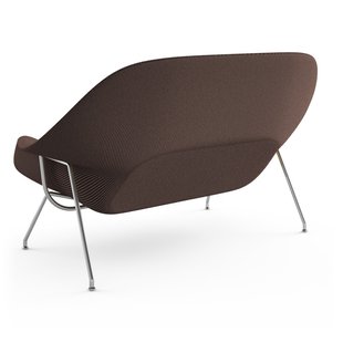 Knoll International Saarinen Womb Bank - Cato - bruin - chroom hoogglans - Relax - Polyester vulling