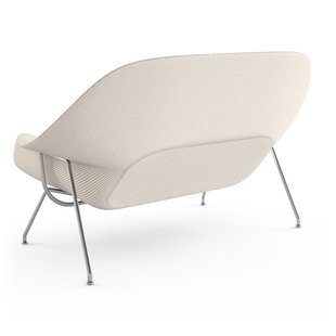 Knoll International Saarinen Womb Bank - Cato - natuur - chroom hoogglans - Relax - Polyester vulling