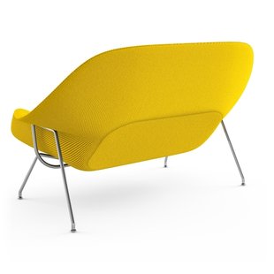 Knoll International Saarinen Womb Bank - Cato - geel - chroom hoogglans - Relax - Polyester vulling
