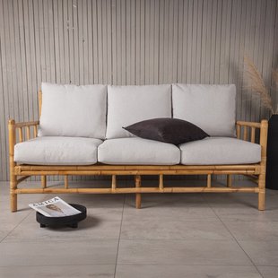 Nohr 3-zits Tuinbank 'Zev' Rotan