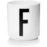DESIGN LETTERS Personal beker porselein  - F - wit