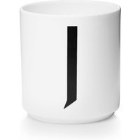 DESIGN LETTERS Personal beker porselein  - J - wit