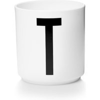 DESIGN LETTERS Personal beker porselein  - T - wit