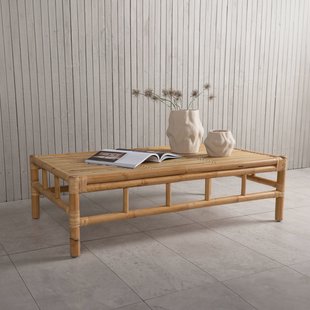 Nohr Loungetafel 'Zev' Rotan en bamboe, 120 x 70cm