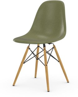 Vitra Eames Fiberglass Side Chair DSW - gelige esdoorn - Sea Foam Green
