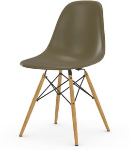 Vitra Eames Fiberglass Side Chair DSW - gelige esdoorn - Raw Umber