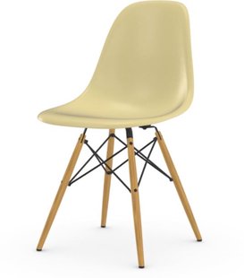 Vitra Eames Fiberglass Side Chair DSW - gelige esdoorn - Parchment