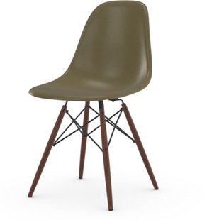 Vitra Eames Fiberglass Side Chair DSW - donkere esdoorn - Raw Umber
