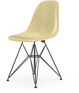 Vitra Eames Fiberglass Side Chair DSR - basic dark gepoedercoat - Parchment