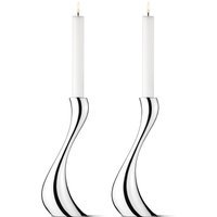 Georg Jensen Cobra Kaarsenhouder - roestvrij staal, 2 stuks - L