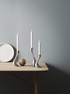 Georg Jensen Cobra Kandelaarset - roestvrij staal hoogglans