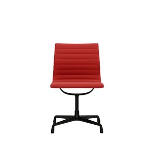 Vitra Aluminium Chair EA 101 - Hopsak - koraal/poppy red - diepzwart