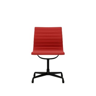 Vitra Aluminium Chair EA 101 - Hopsak - rood/poppy red - diepzwart