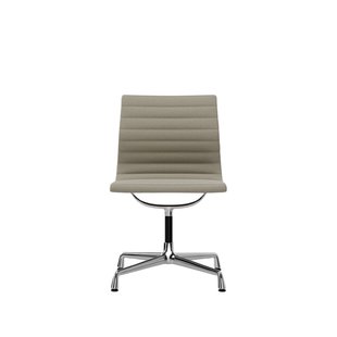 Vitra Aluminium Chair EA 101 - Hopsak - warm grijs/ivoorkleur - verchroomd