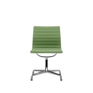 Vitra Aluminium Chair EA 101 - verchroomd - Hopsak - grasgroen/ivoor
