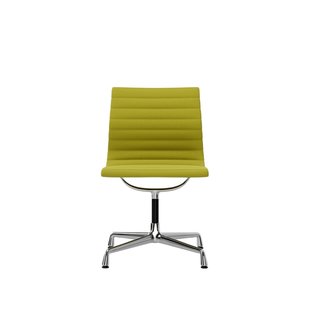 Vitra Aluminium Chair EA 101 - Hopsak - geel/limoengroen - verchroomd