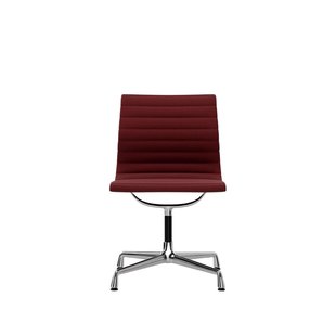 Vitra Aluminium Chair EA 101 - Hopsak - rood/moorbruin - verchroomd