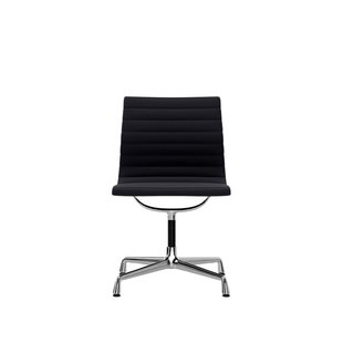 Vitra Aluminium Chair EA 101 - Hopsak - donkerblauw/moorbruin - verchroomd