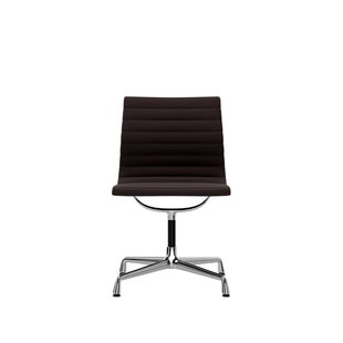 Vitra Aluminium Chair EA 101 - Hopsak - kastanje/moorbruin - verchroomd