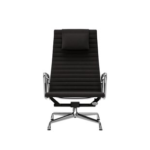 Vitra Aluminium Chair EA 124 - verchroomd - Hopsak - donkergrijs
