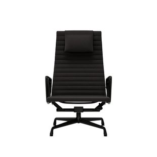 Vitra Aluminium Chair EA 124 - Hopsak - donkergrijs - diepzwart