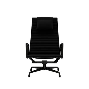 Vitra Aluminium Chair EA 124 - Hopsak - zwart - diepzwart