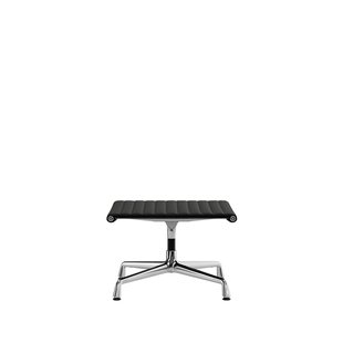Vitra Aluminium Chair - EA 125 - Kruk - Hopsak - zwart - verchroomd