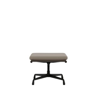 Vitra Soft Pad Chair EA 223 - Voetenbank - Leder/Plano - zand/coffee - diepzwart
