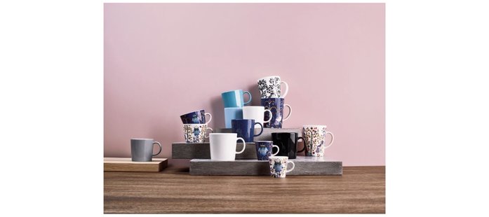 Iittala Taika wit Espressokopje - blauw