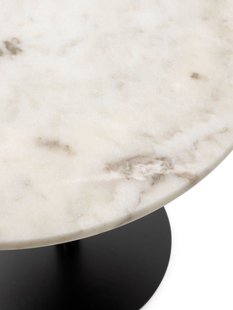 Audo Harbour Column Counter/Bar Table Ø60cm - Off White Marble - 102,7cm