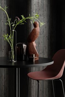 Audo Harbour Column Counter/Bar Table Ø80cm - Charcoal Linoleum - 102,7cm