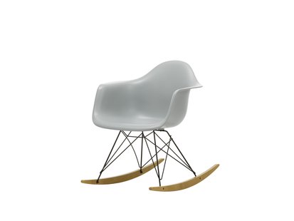 Vitra RAR Eames Plastic Armchair - sleden esdoorn goudkleurig - zwart - lichtgrijs RE