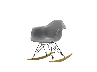 Vitra RAR Eames Plastic Armchair - sleden esdoorn goudkleurig - zwart - granietgrijs RE