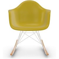 Vitra RAR Eames Plastic Armchair - sleden esdoorn goudkleurig - wit - mosterd RE