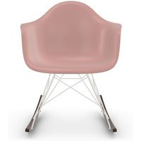 Vitra RAR Eames Plastic Armchair - sleden esdoorn donker - wit - zachtroze RE