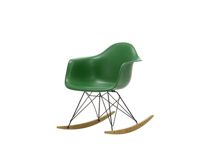 Vitra RAR Eames Plastic Armchair - sleden esdoorn goudkleurig - zwart - smaragd RE