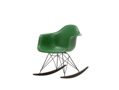 Vitra RAR Eames Plastic Armchair - sleden esdoorn donker - zwart - smaragd RE