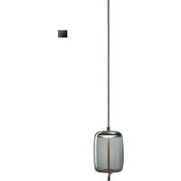 Brokis Knot Cilindro - grijs, helder glas - 2 Meter - M