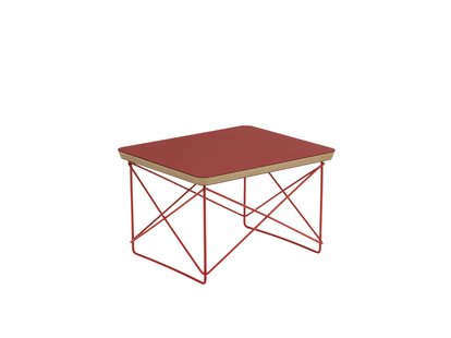 Vitra Bijzettafel LTR - VitraLinoluemDarkBrick - Eames Classic Red