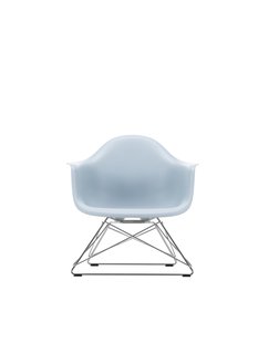 Vitra Eames Plastic Armchair LAR - glanzend chroom - ijsgrijs RE
