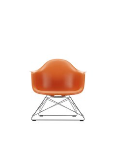 Vitra Eames Plastic Armchair LAR - roestoranje RE - glanzend chroom